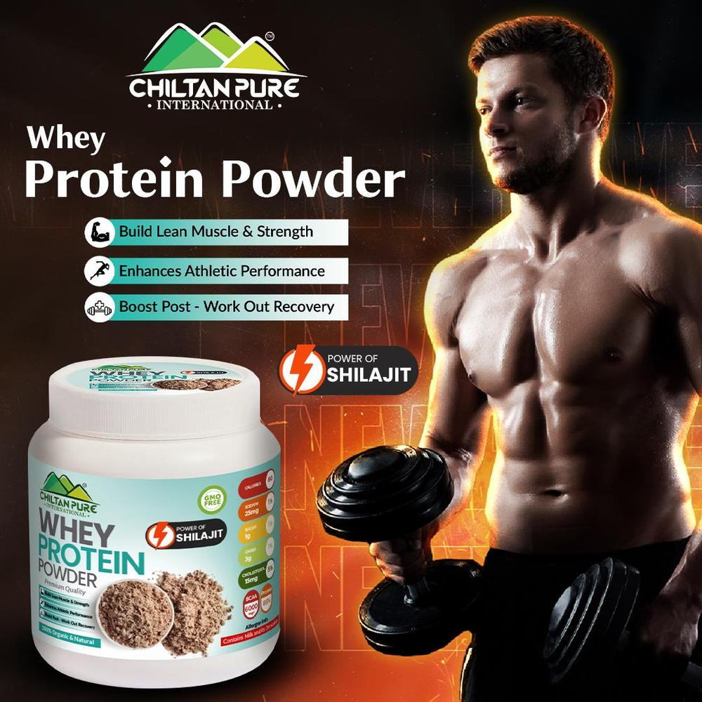 Shilajit-Infused Whey Protein Powder