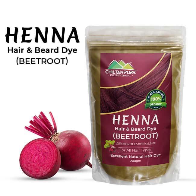 ChiltanPure Natural Henna Hair & Beard Dye (Beetroot)
