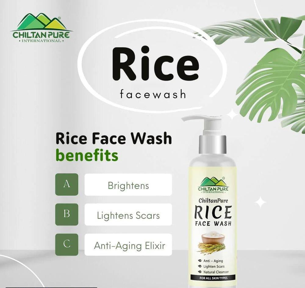 Rice Face Wash – Natural Brightening & Deep Cleansing