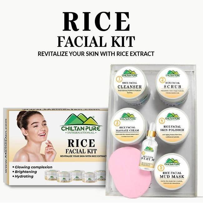 Rice Facial Kit – Bright & Glow Edition